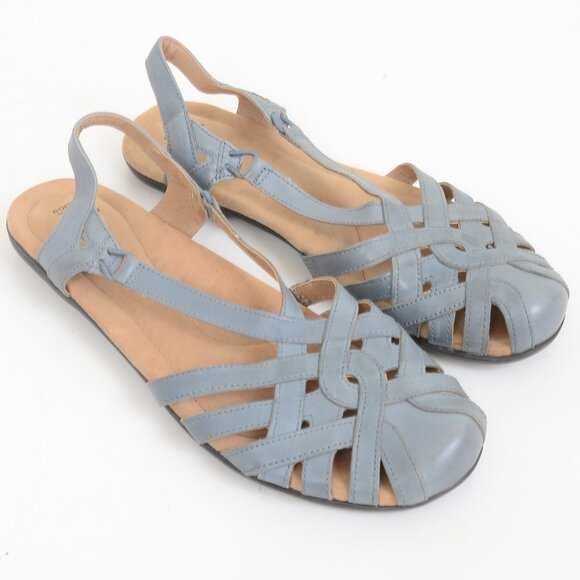 Earth Origins Shoes - Earth Origins Belle Brielle Leather Comfort Sandals Size 11M